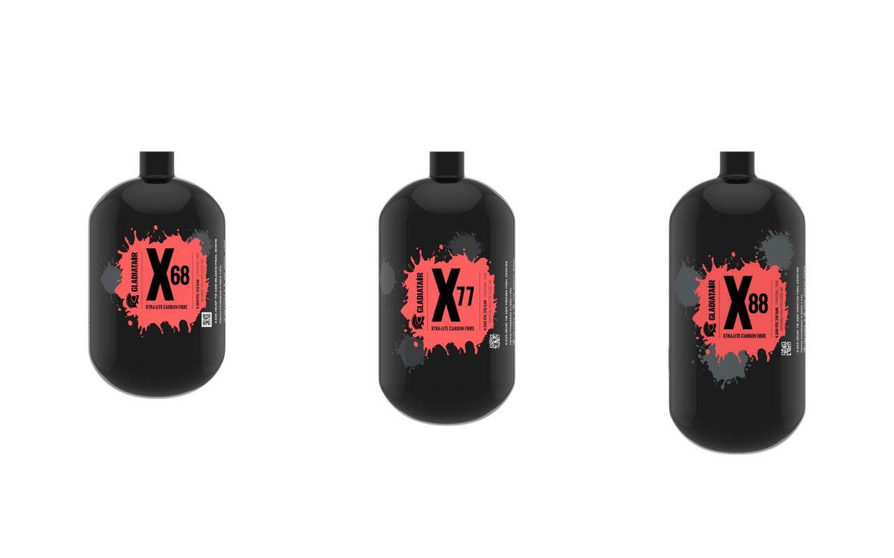 Gladiatair X88 Xtralite 88ci tank with 4500psi Regulator