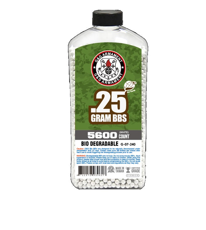 BIO BB 0.25g Bottle 5600 Rounds (white)