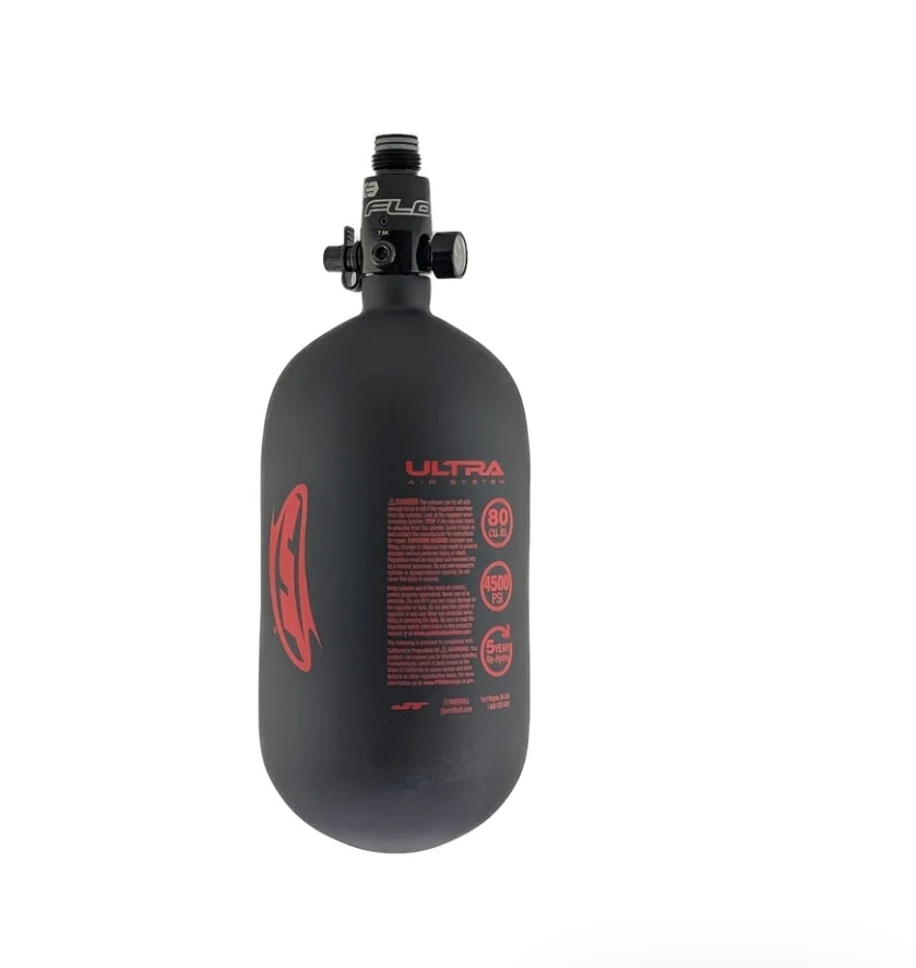 JT Ultra Light 80ci Tank Red Label w/ Empire FLO Basic Regulator