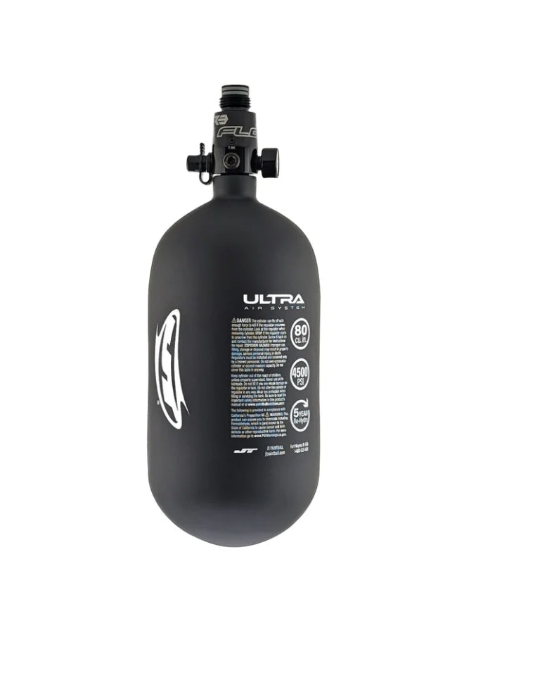 JT Ultra Light 80ci Tank White Label w/ Empire FLO Basic Regulator