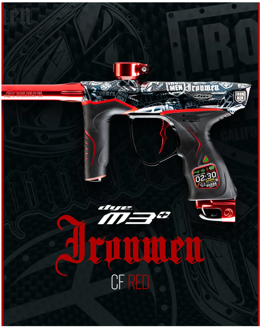 Dye M3+ Ironmen CF RED - LIMITED EDITION