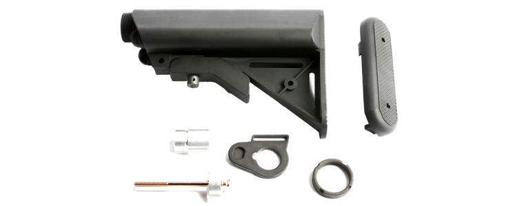G&G Extended Battery Stock for M16 Series-Black (QD Battery Type)