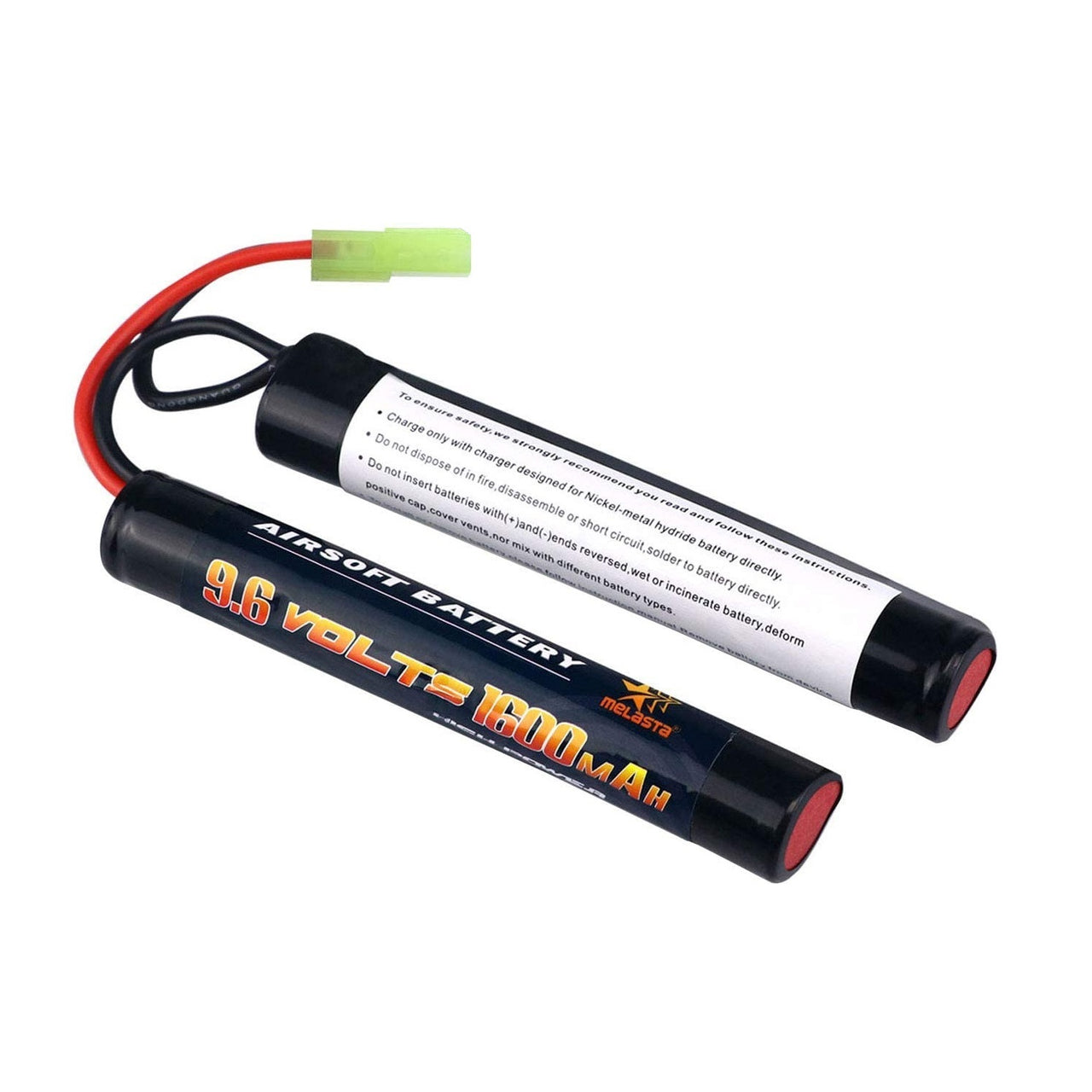 Melasta Ni-MH 9.6V 1600mAh Nunchuck Type