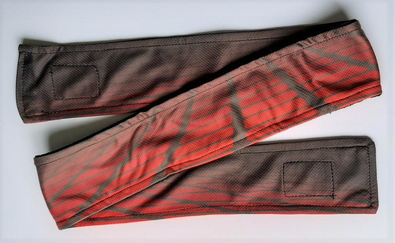PAINTBALL ASSASSIN HEAD TIE RED & BROWN