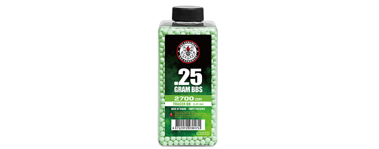 0.25g G&G BB 2700R Green (Tracer BB)