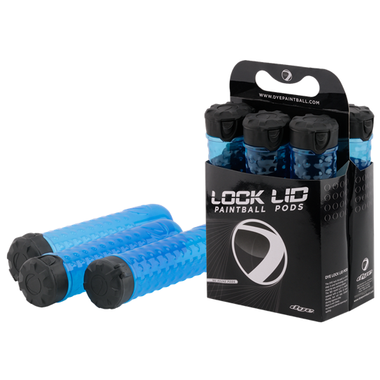 Dye Lock Lid Pods 160 Round 6 pack Cyan