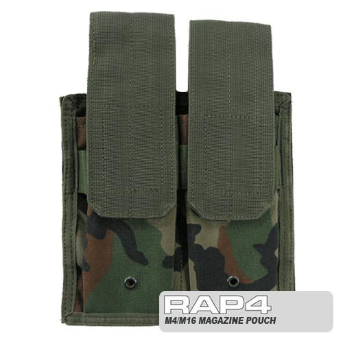 RAP4 MODULAR M4/M16 MAG POUCH - Woodland Velcro