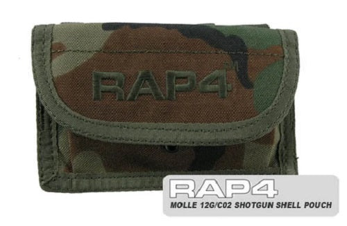 MOLLE SHOTGUN SHELL or CO2 POUCH WOODLAND