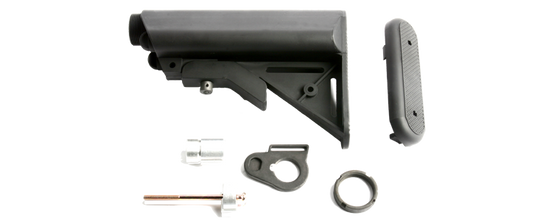 G&G Extended Battery Stock for M16 Series-Black (QD Battery Type)